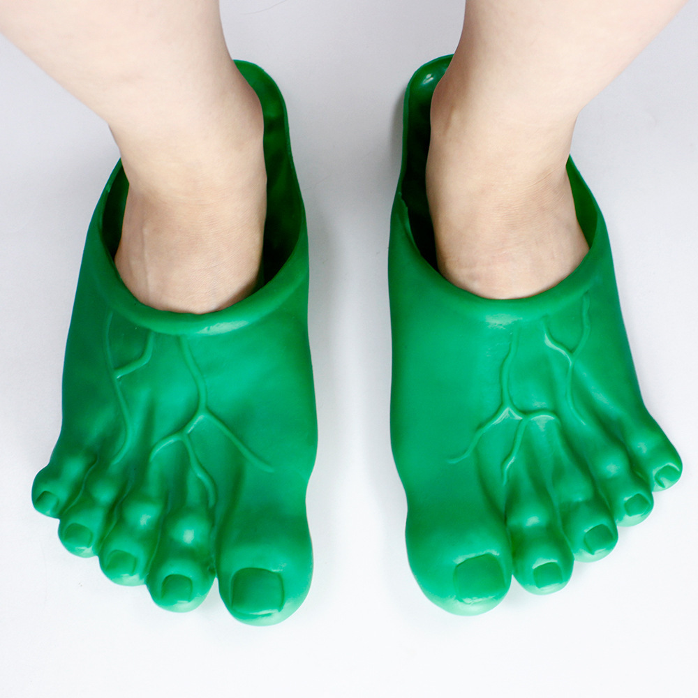 Funny Realistic Barefoot Slippers – Novelty Big Toe Shoes for Halloween, Cosplay & Pranks
