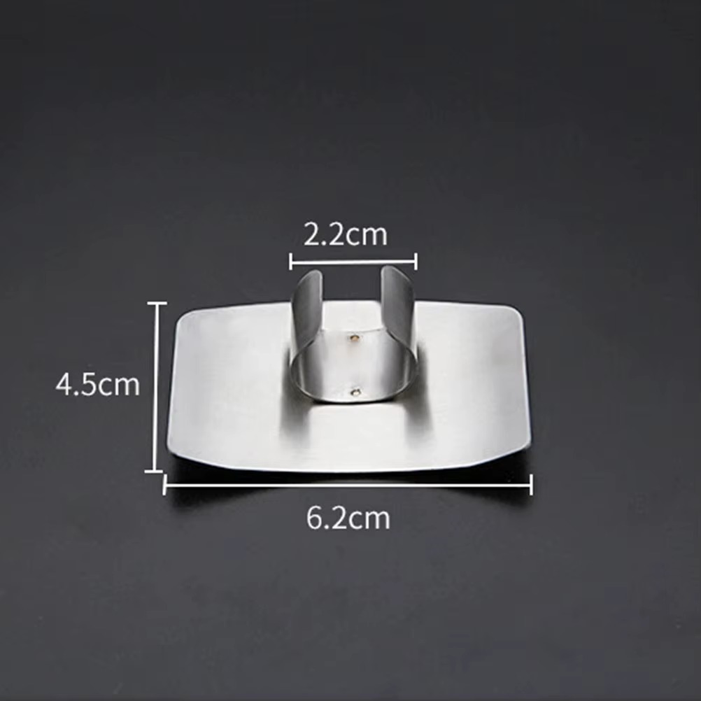 Stainless Steel Adjustable Finger Protector – Anti-Cut Kitchen Hand Guard