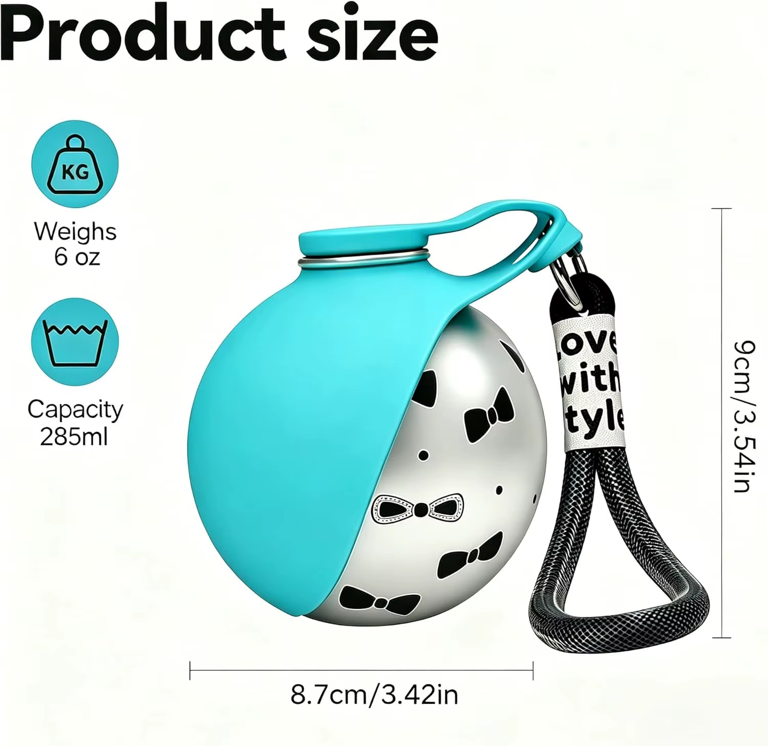 🐶 Portable Foldable Dog Water Bottle with Return Flow