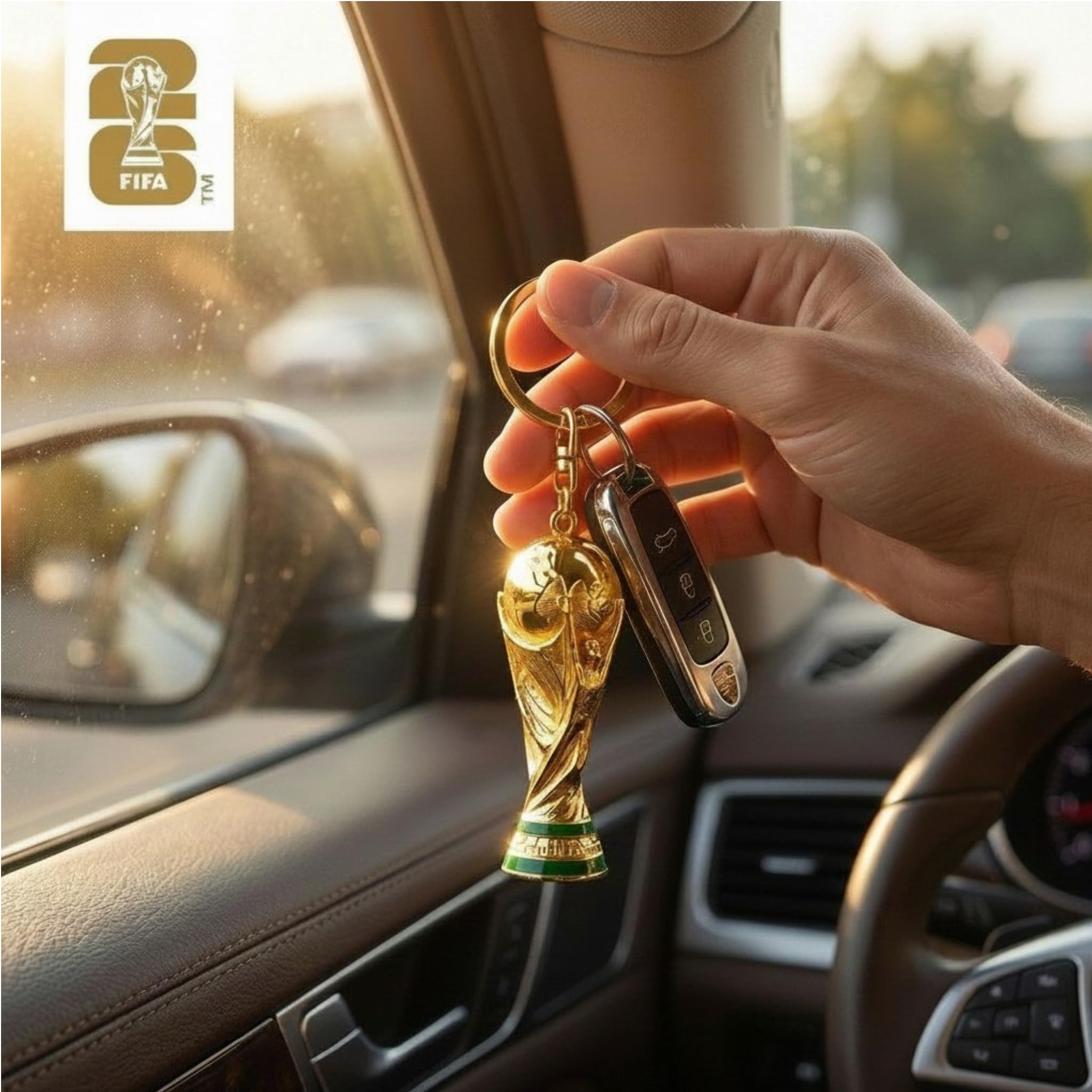 2026 World Cup Trophy Keychain