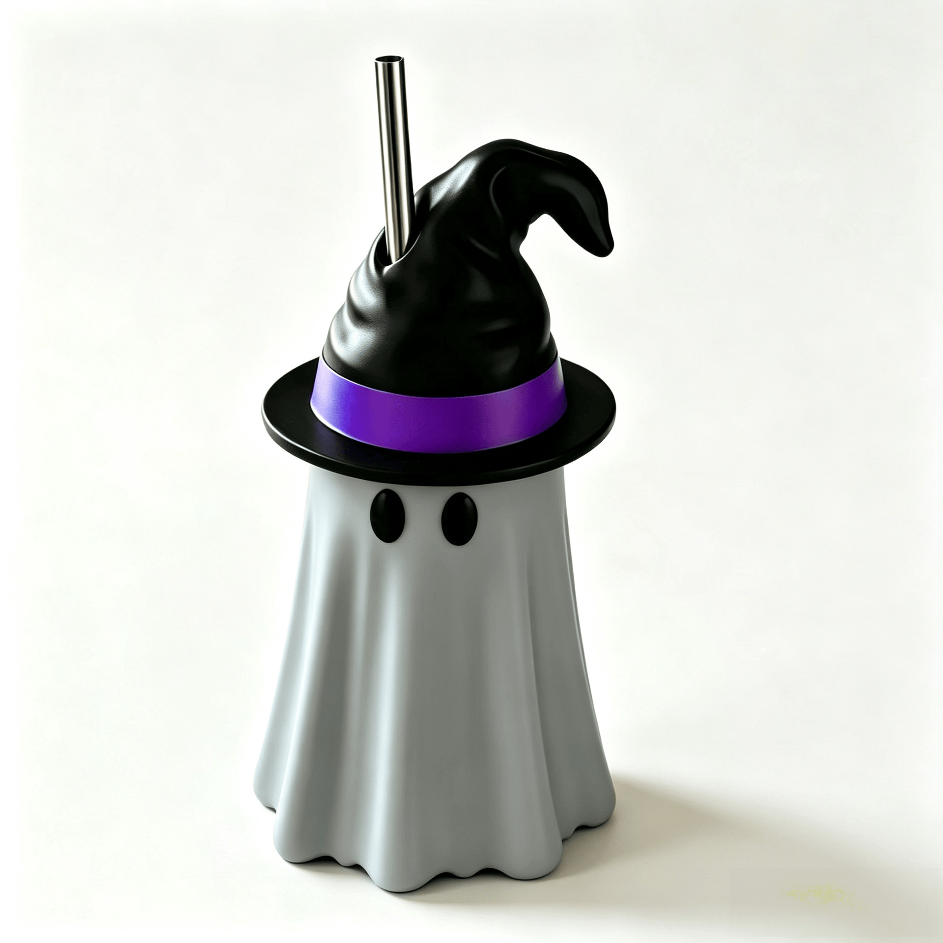 Halloween Ghost Can Holder – 3D Printed Spooky Witch Hat Beverage Can Stand