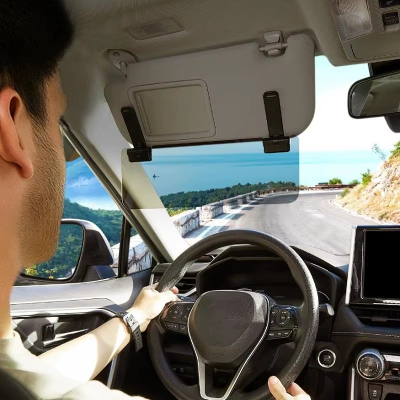 Universal Adjustable Car Sun Visor Extender – Anti-Glare Sun Shield
