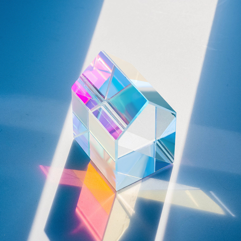 🌈 Rainbow Prism Suncatcher Light Cube