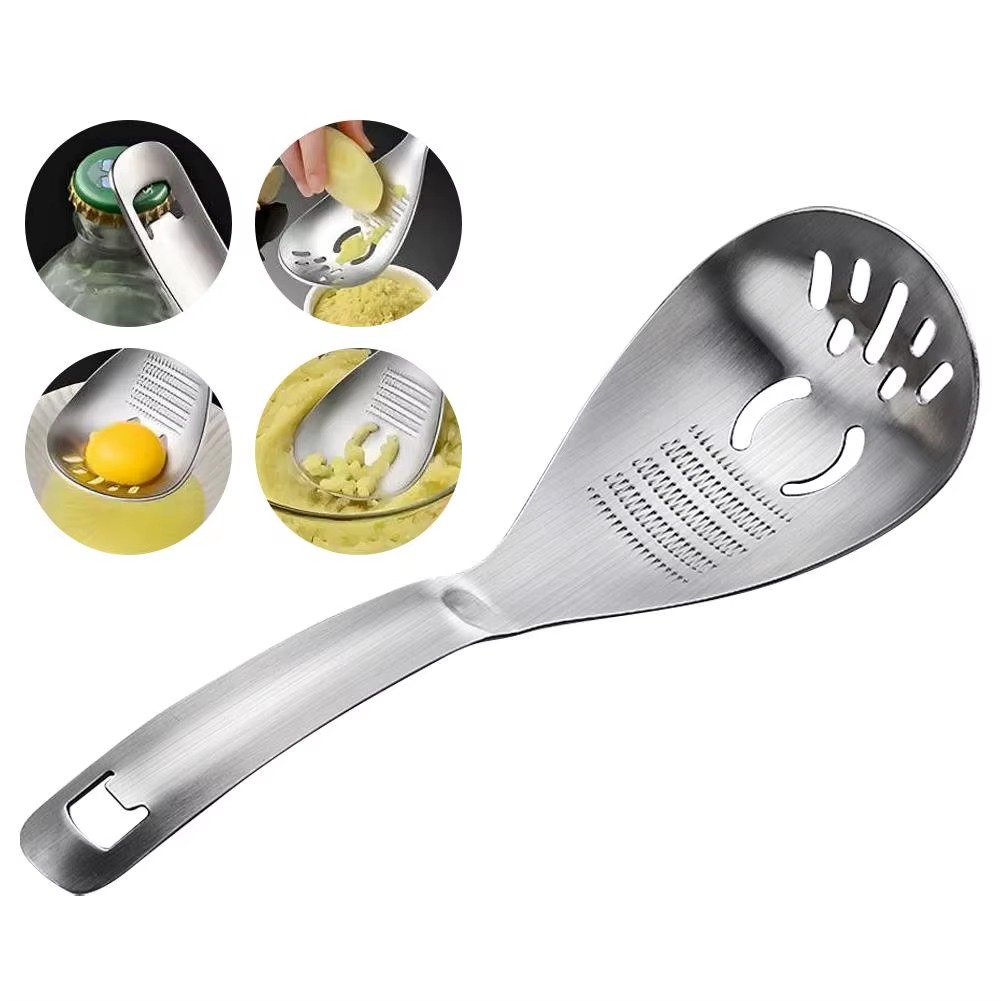 Multi-Functional Stainless Steel Kitchen Grater Spoon