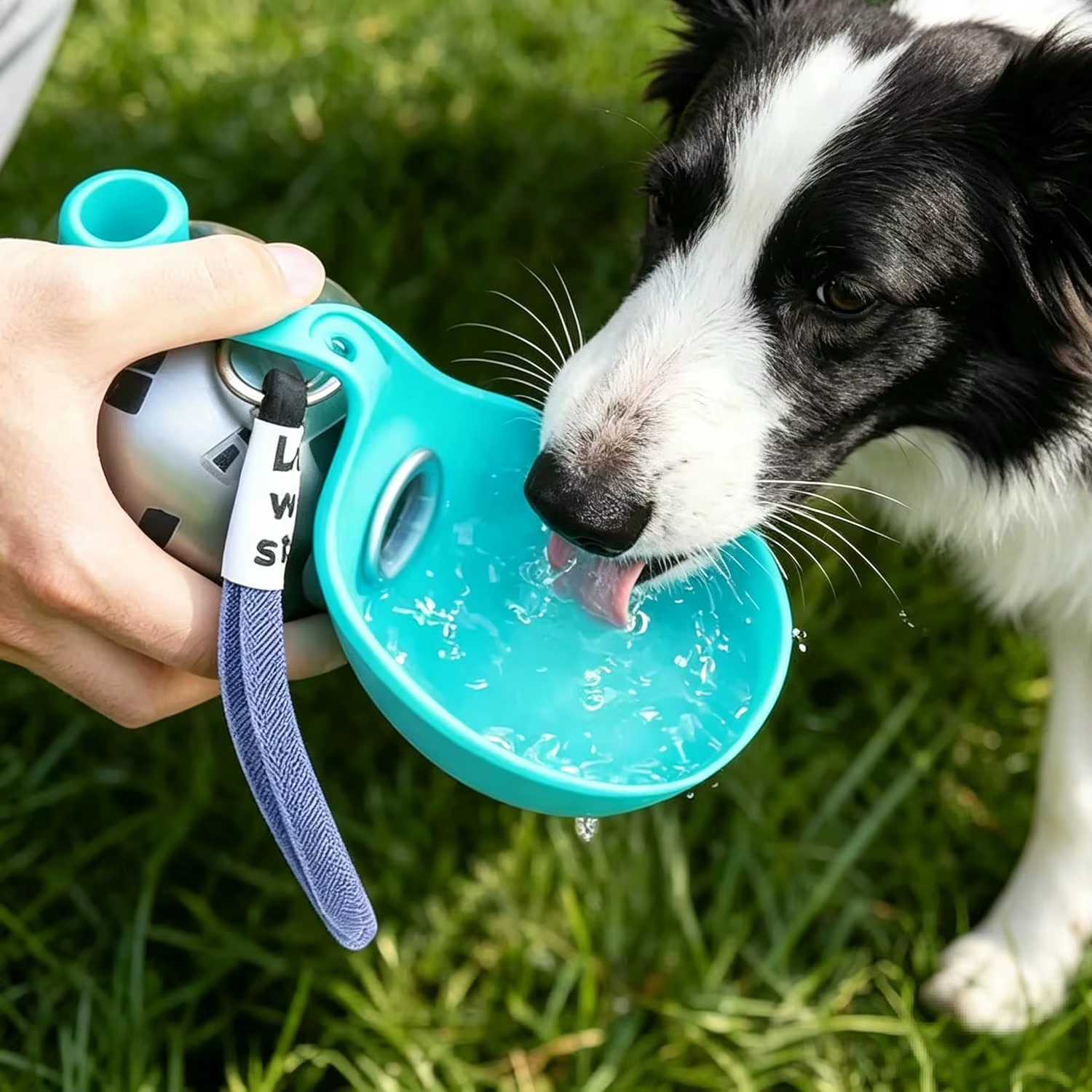 🐶 Portable Foldable Dog Water Bottle with Return Flow