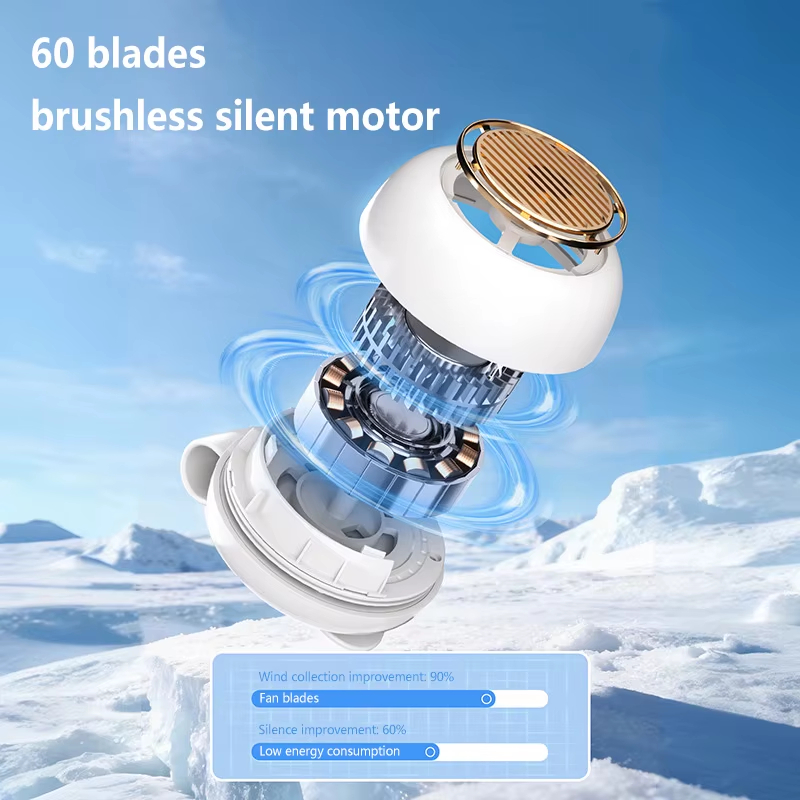 ❄️ Portable Clip-On Wearable Cooling Fan