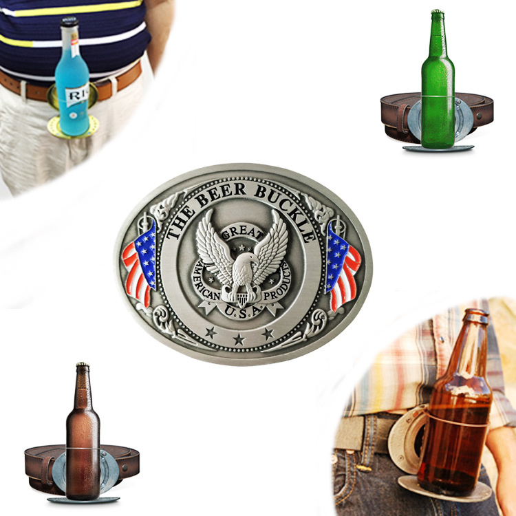 🤠 Texas Style Hands-Free Beverage Belt Buckle