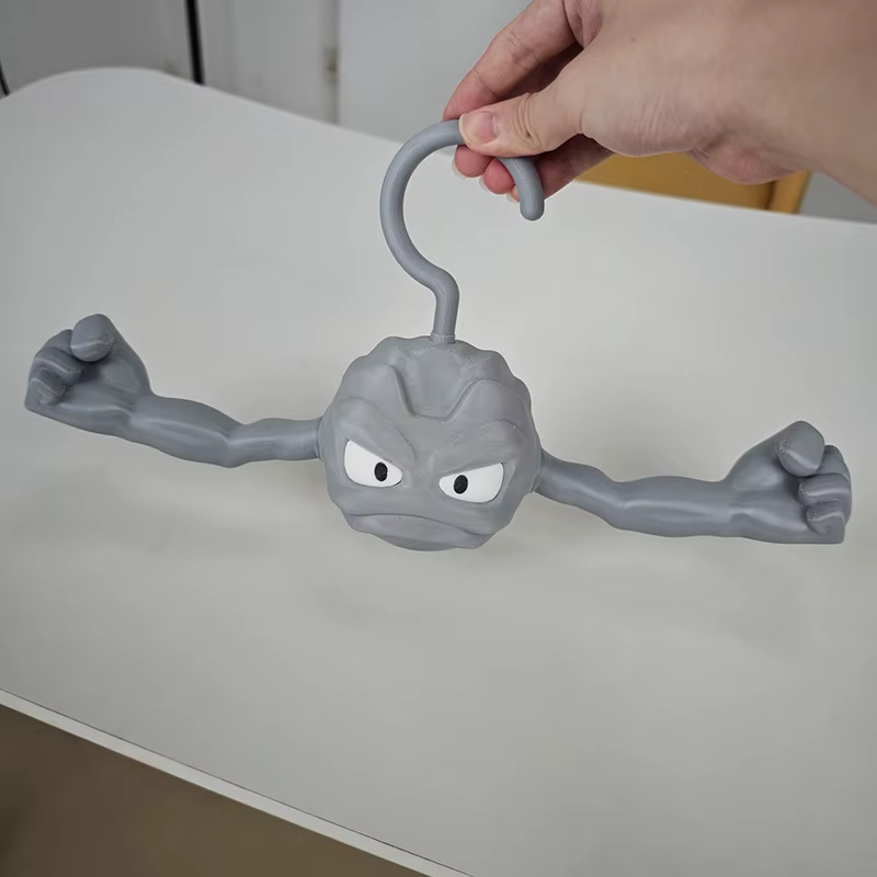 3D Printed Geodude Figure Hanger