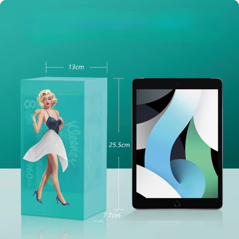 Flying Skirt Girl Tissue Box Holder