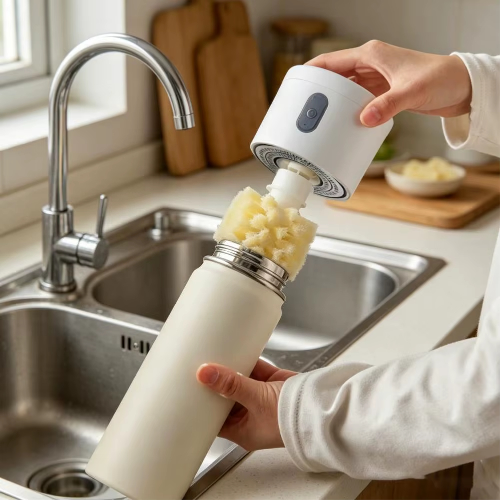 🧼 360° Multi-Function Electric Cup Cleaning Brush