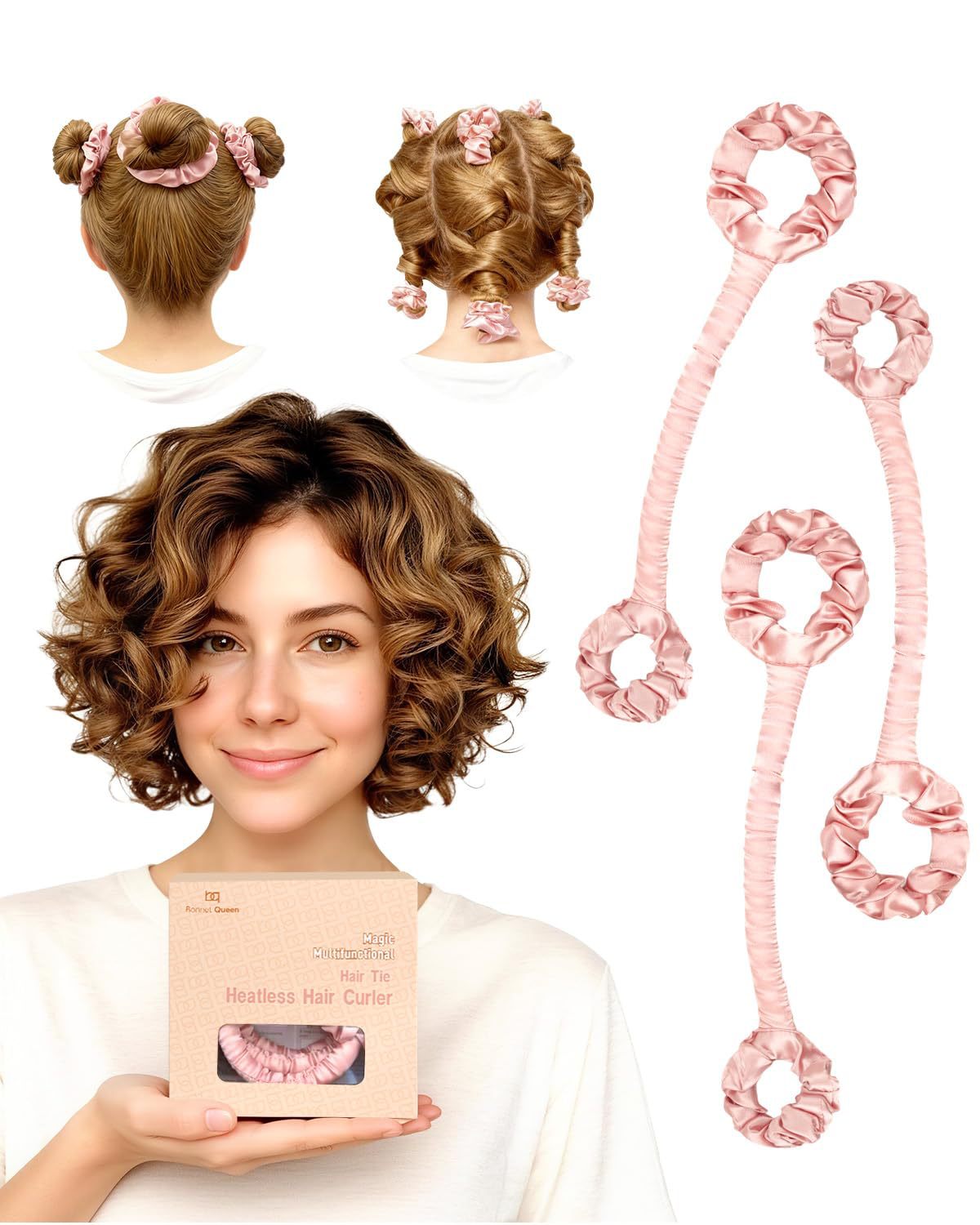 Multi-function Satin Heatless Hair Curler