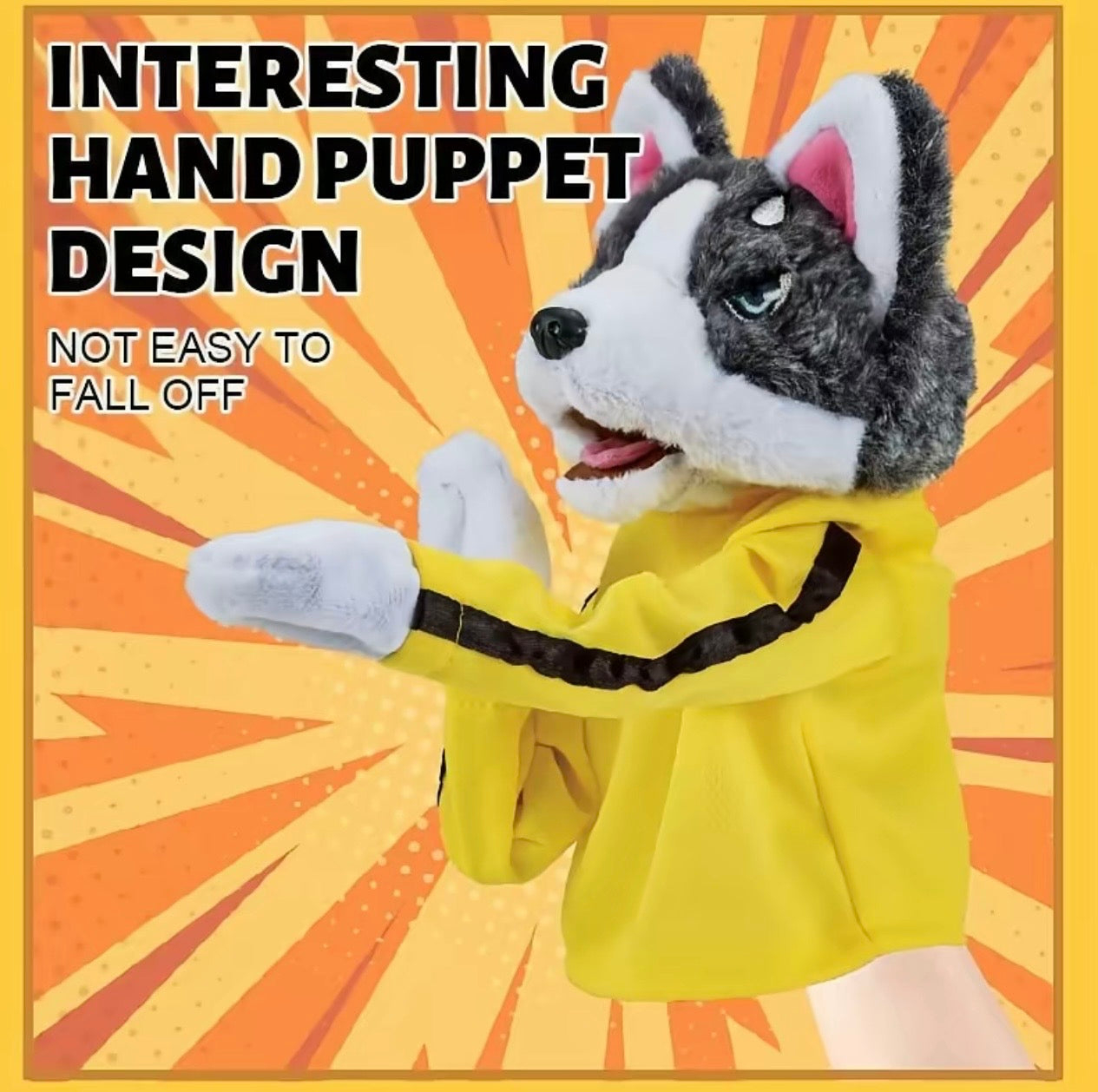 Funny Husky Boxing Puppet Toy