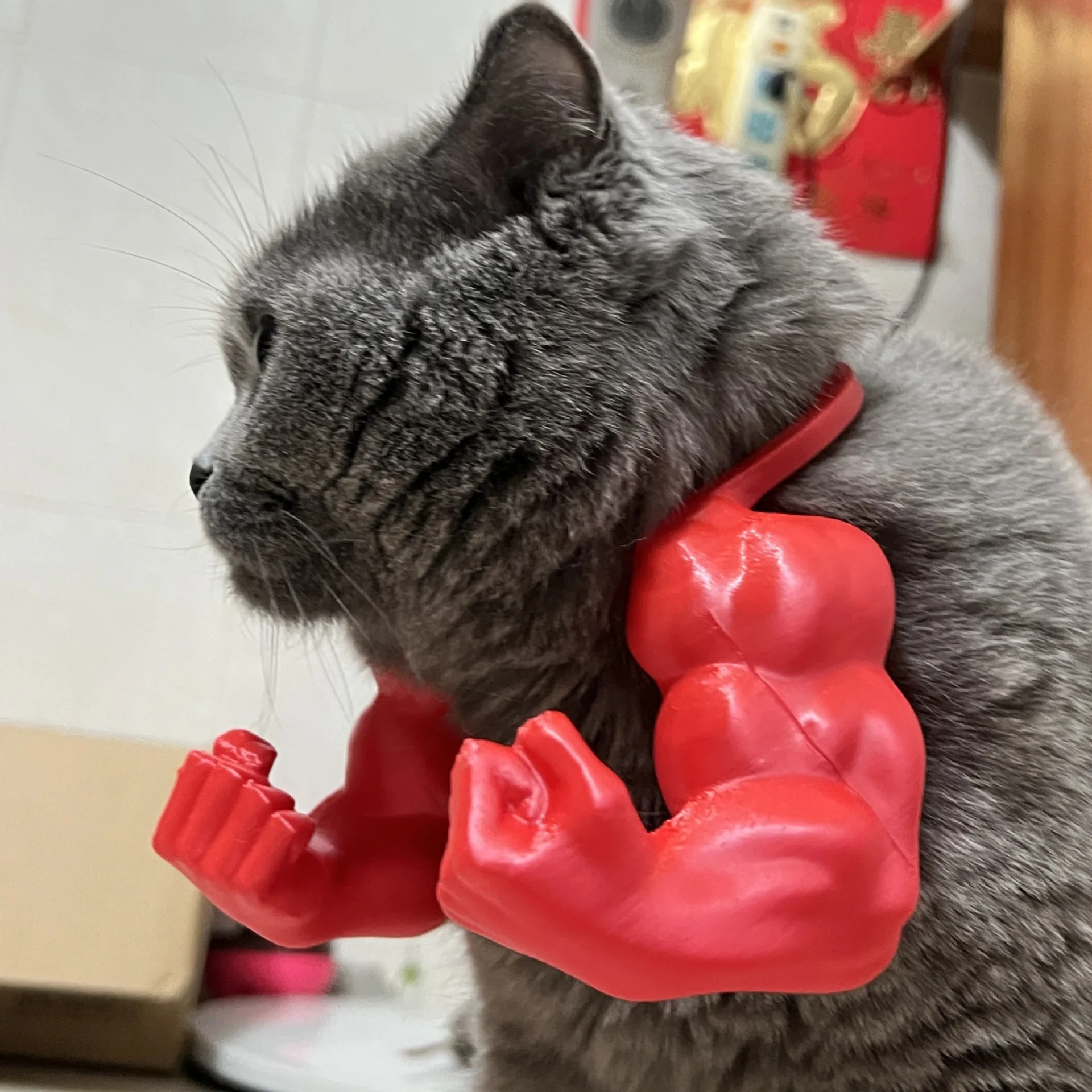 3D Printed Hulk Arm Pet Neck Accessory