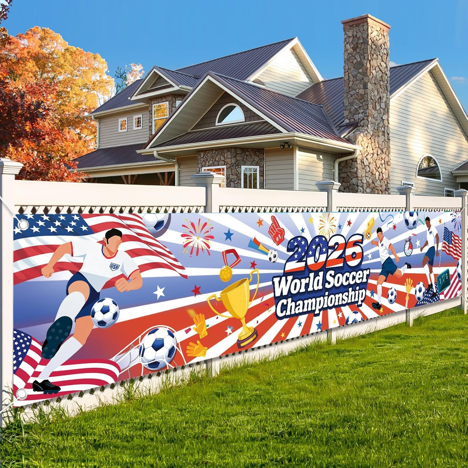 2026 Football-Themed Printed Banner