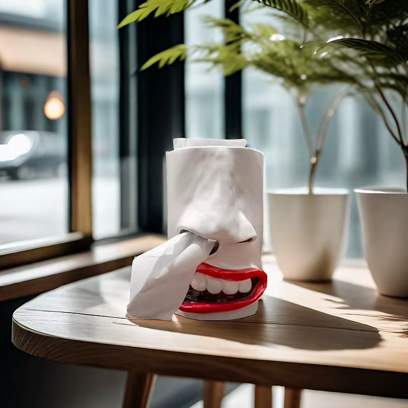 Funny Nostril Tissue Box Holder