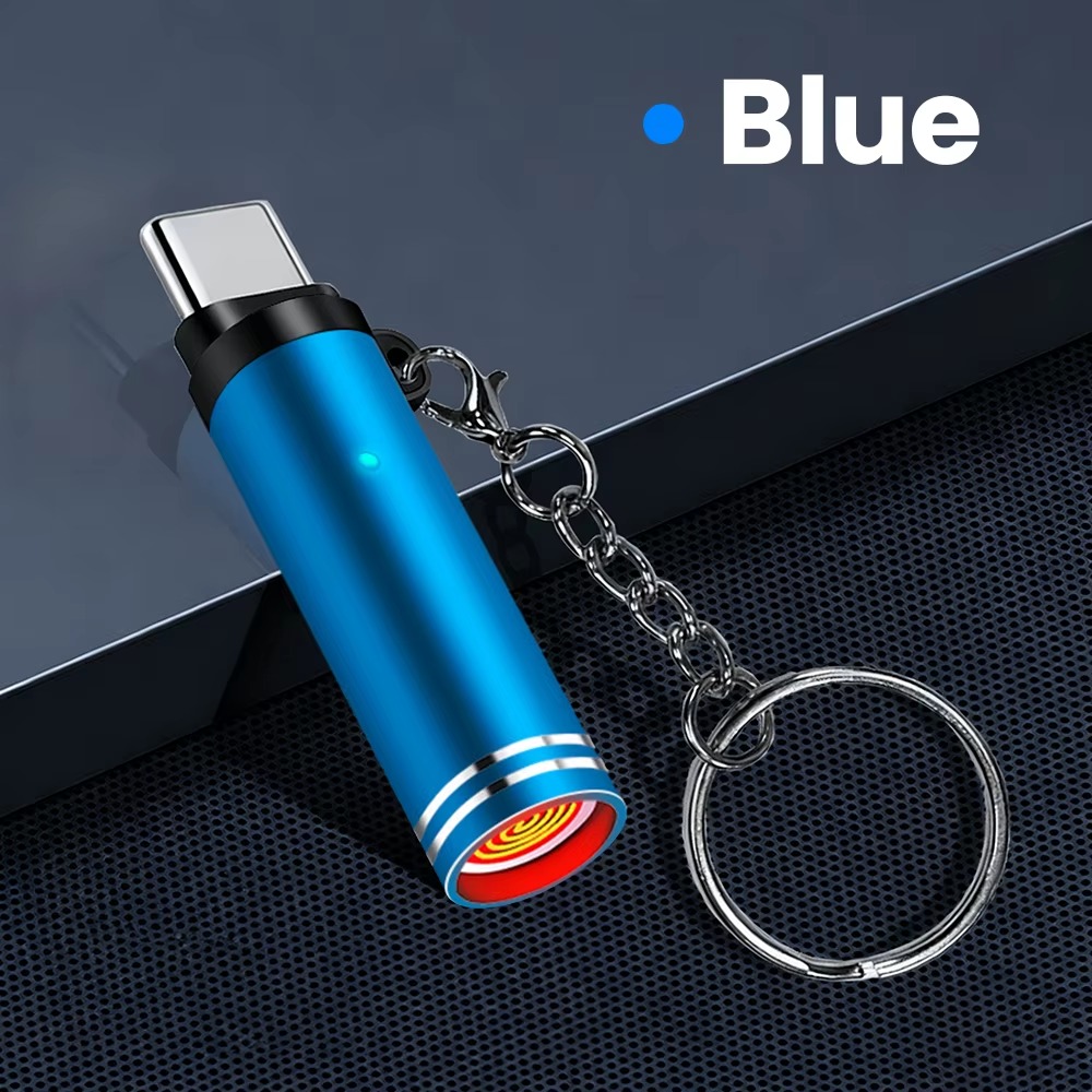 Type-C Mini Portable Air Blast Cigarette Lighter – Windproof, Explosion-Proof Outdoor Safety Lighter