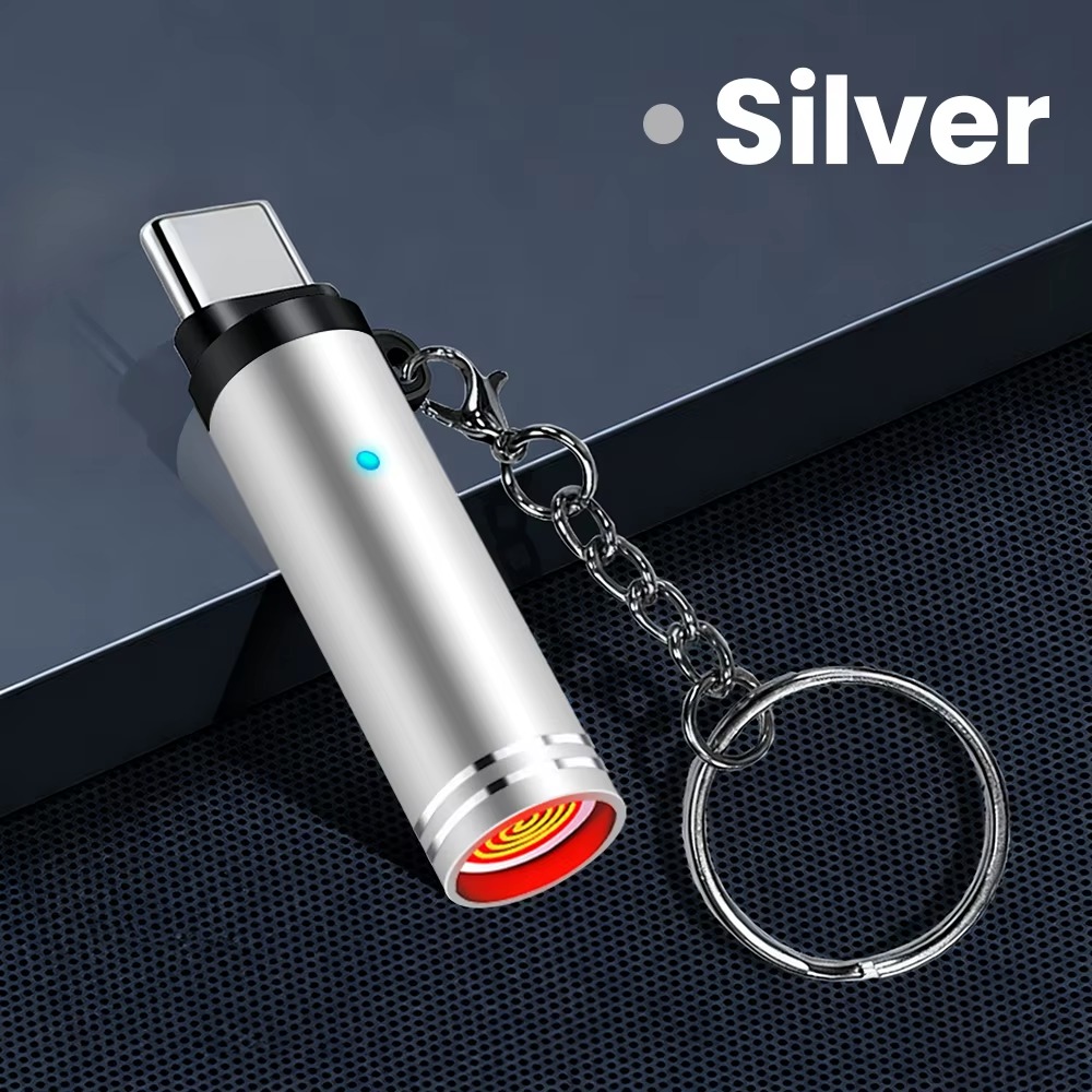 Type-C Mini Portable Air Blast Cigarette Lighter – Windproof, Explosion-Proof Outdoor Safety Lighter