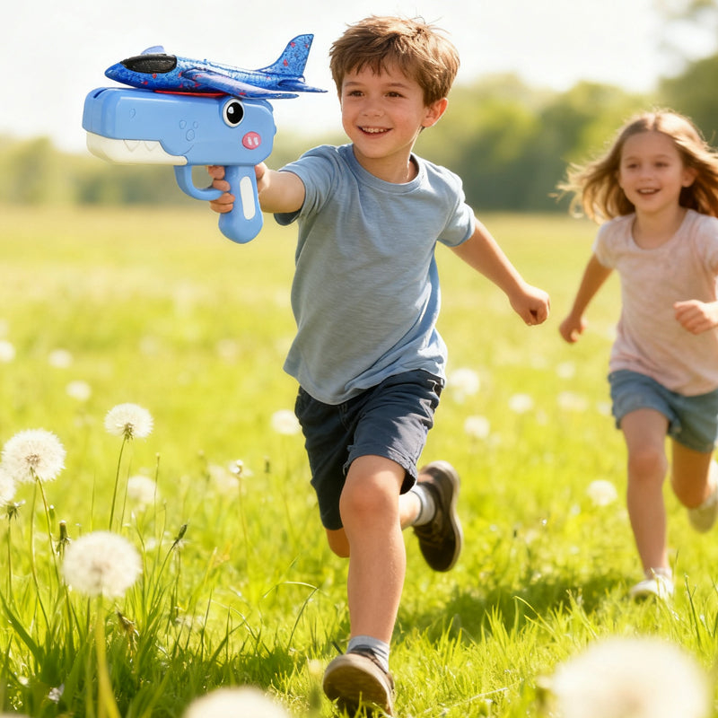 Dinosaur Airplane Launcher Toy for Kids