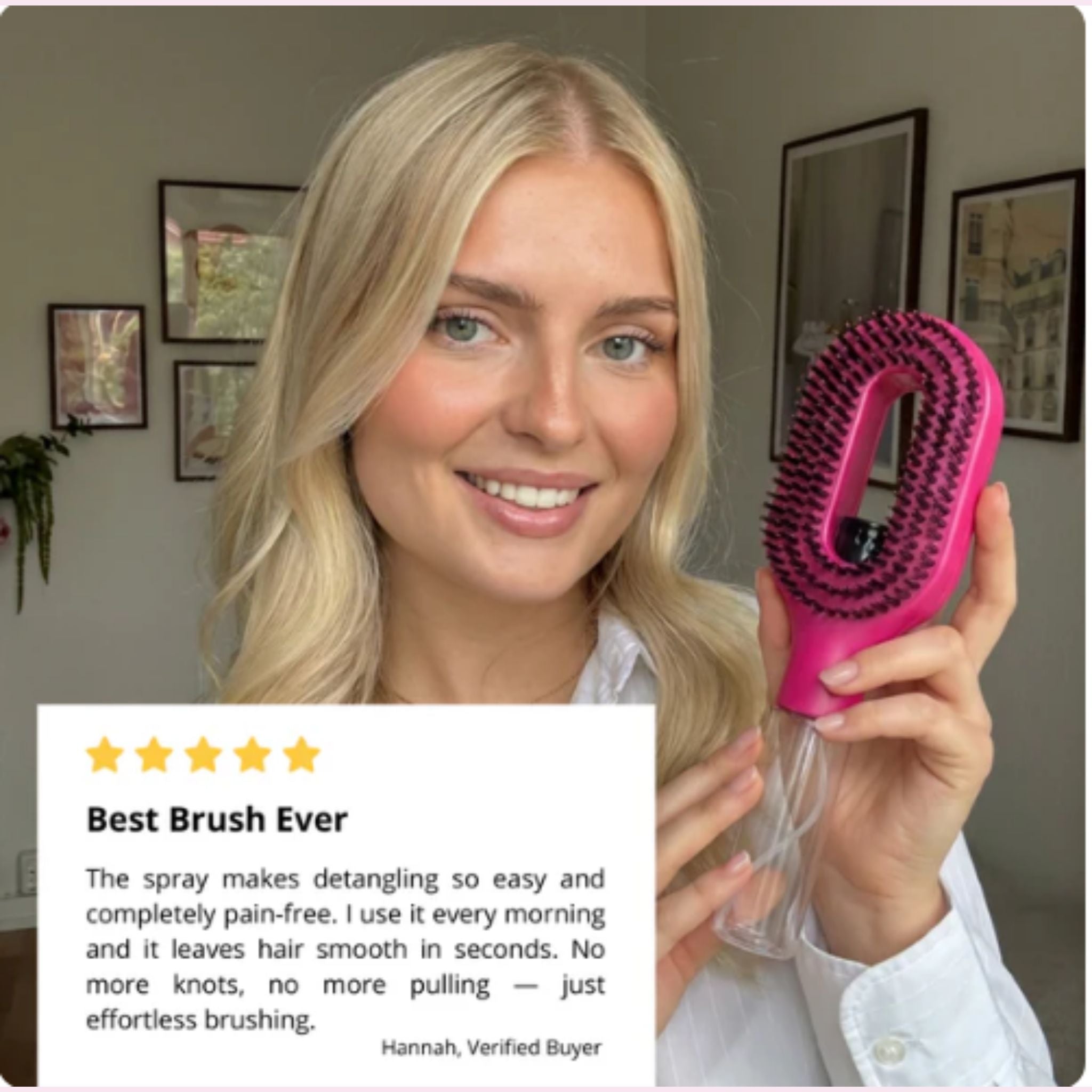 2 in 1 Sprayer Comb Detangling  Hair brush