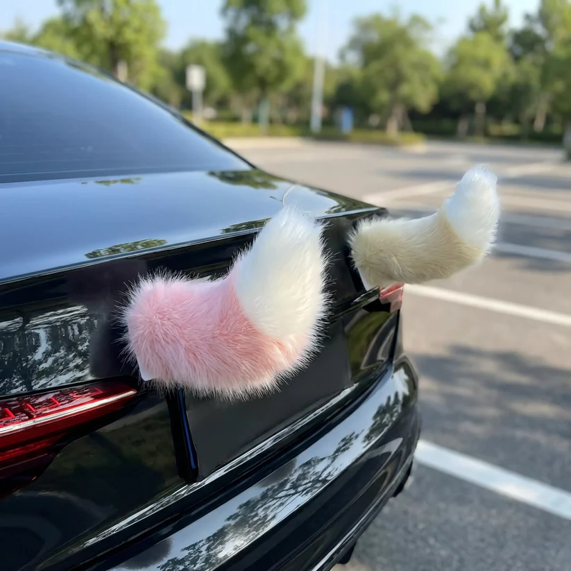 Furry Wagging Car Tail