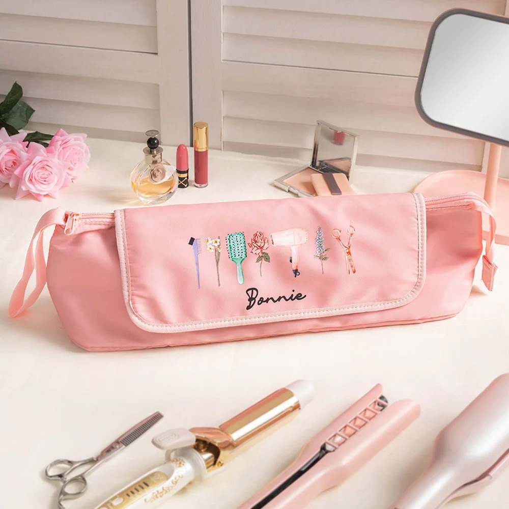 My Kit Where Tools Meet Blooms - Personalized Hair Tools Travel Bag