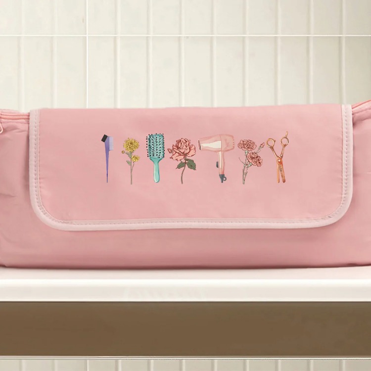 My Kit Where Tools Meet Blooms - Personalized Hair Tools Travel Bag