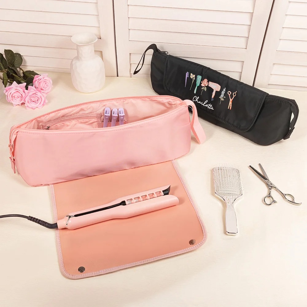 My Kit Where Tools Meet Blooms - Personalized Hair Tools Travel Bag