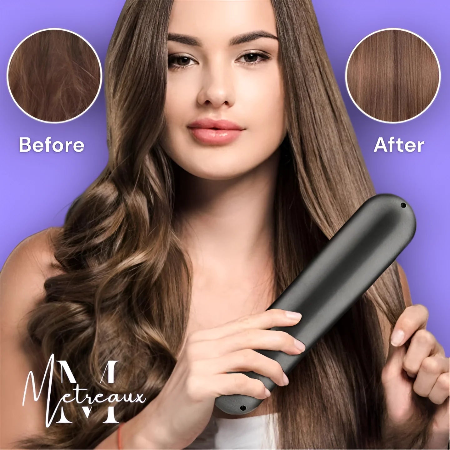 🏆2026 New Year Sale 50% OFF💁‍♀️🔥Hot Sale🎁Wireless Ceramic Heating Hair Straightening Comb