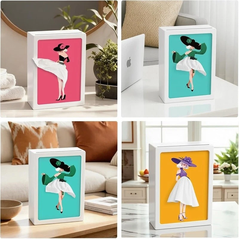 [Copy]🩰 Ballerina Wooden Tissue Box Holder