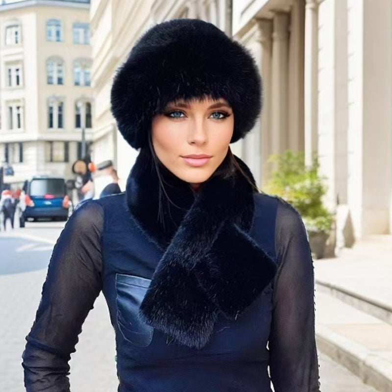 🎄 CHRISTMAS SALE NOW! 🧣❄️ Heat Lock & Full Head-to-Neck Coverage — Winter Plush Scarf & Hat Set