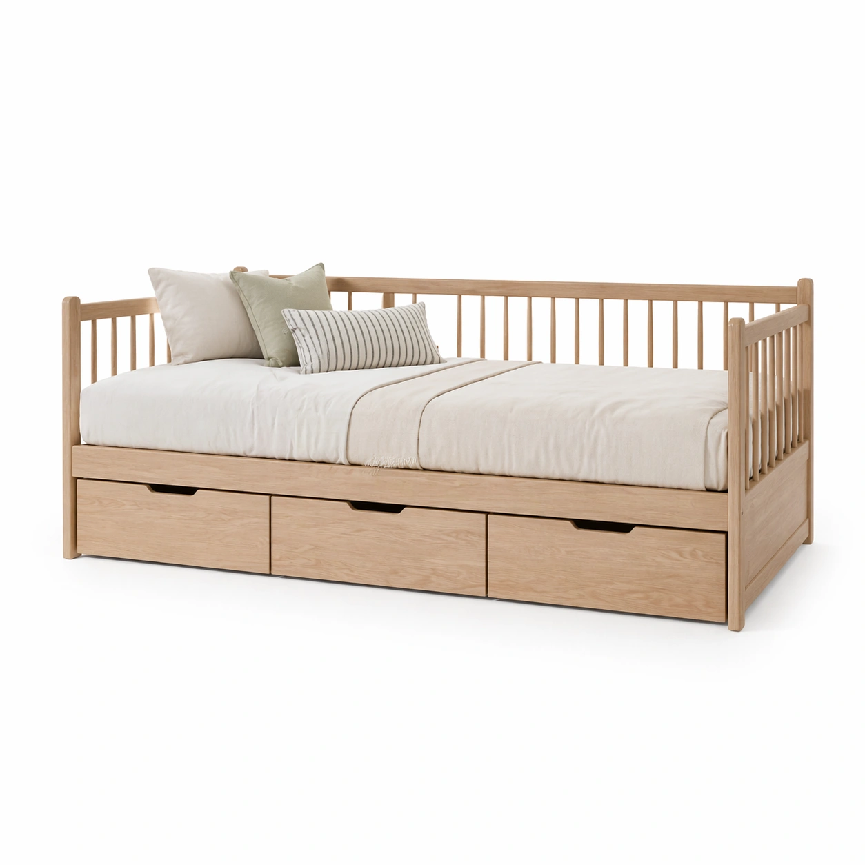 Bett mit Stauraum Beige-lorqena