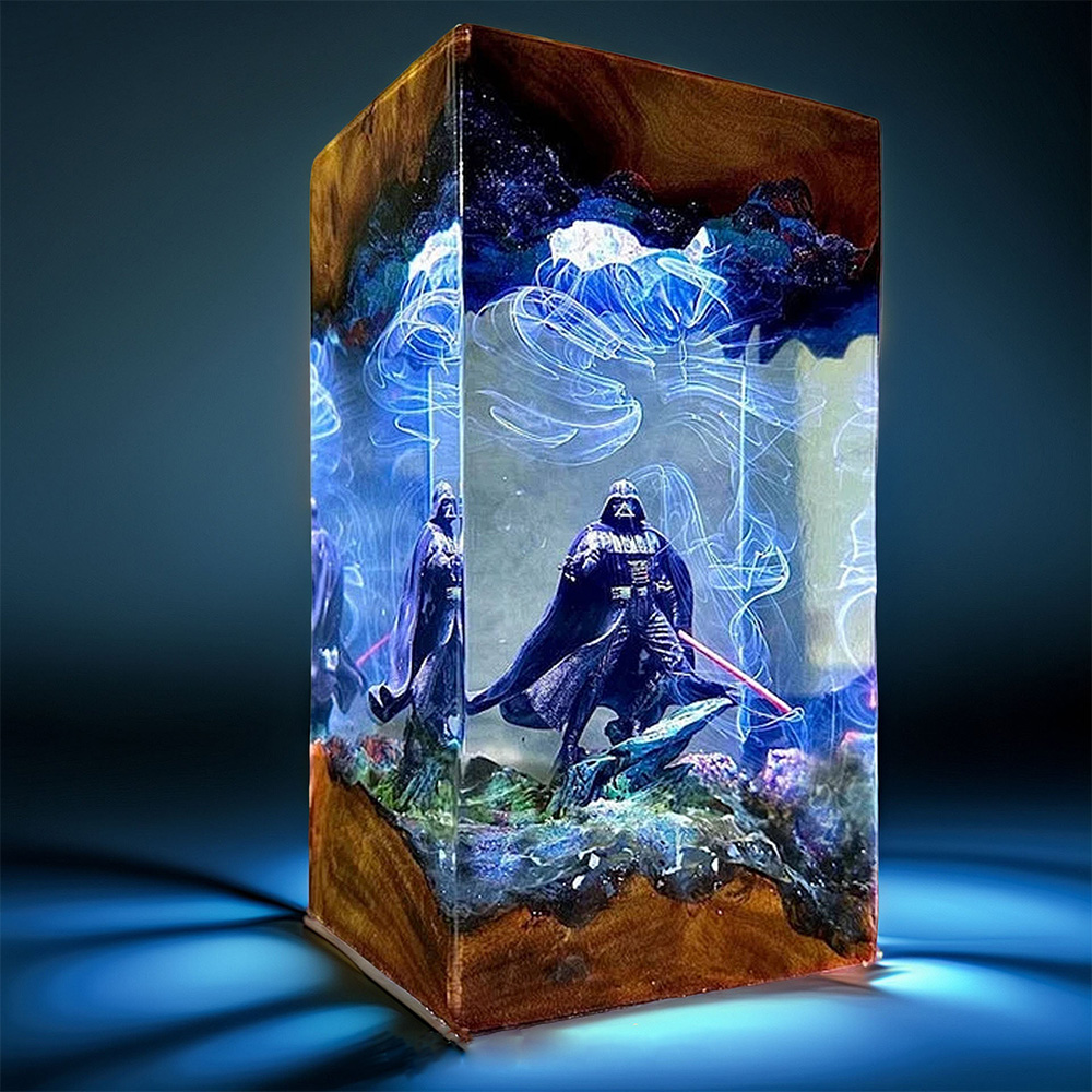 Black-Masked Lord Resin Night Light,Unique Birthday Gift, Father's Day for Him