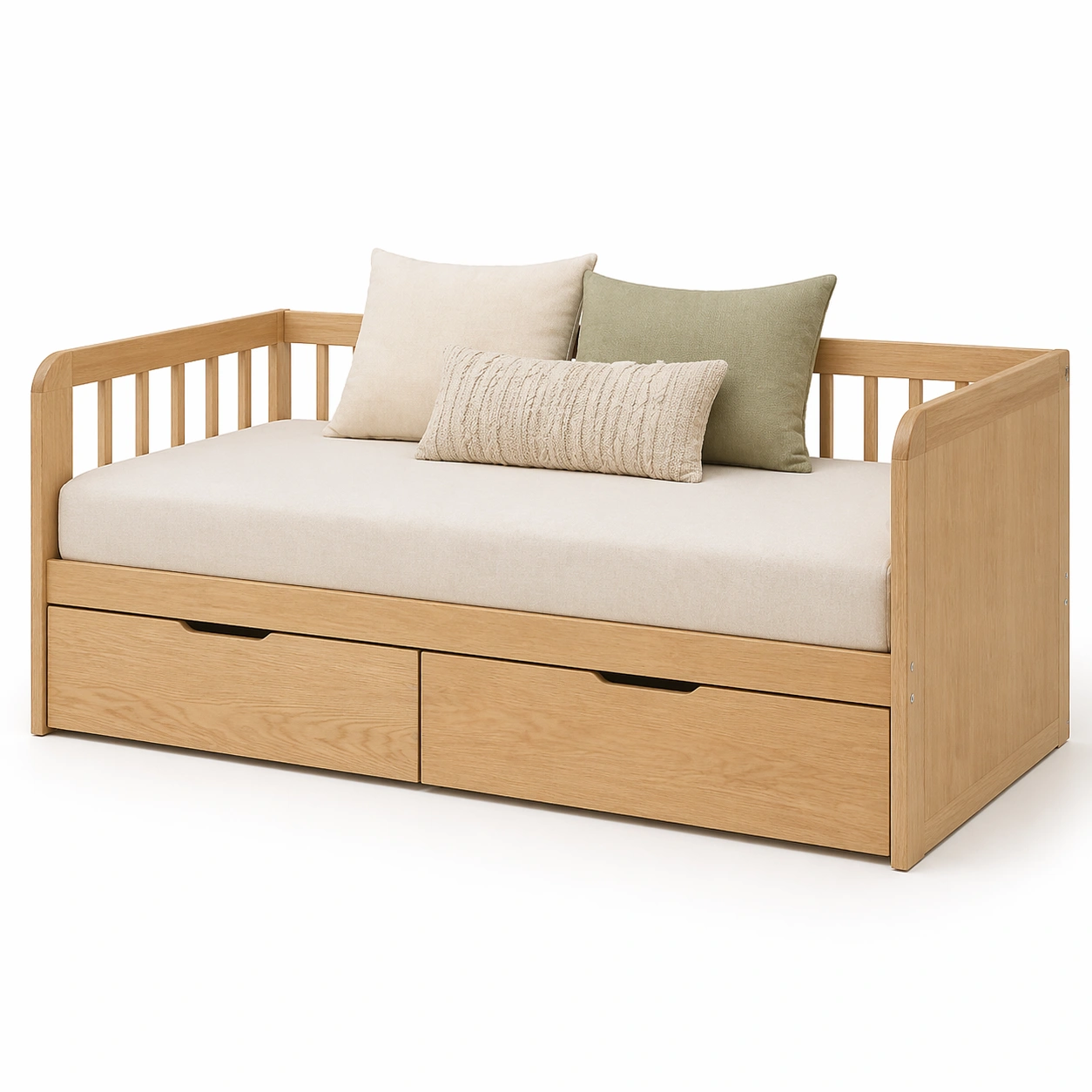 Daybed Gitter Design Holz Braun-arqvir