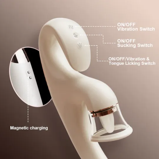 🔥 Clearance Sale – 🐰Rabbit Suction Cup Vibrator, Waterproof Suction Cup Toy for Couples!