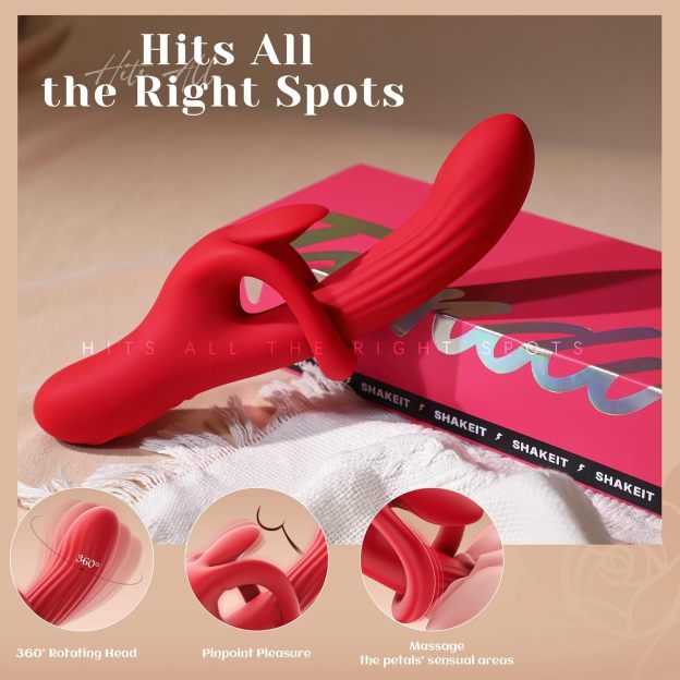 🔥Hot sale!🐰luxurious rabbit massager-9 rotary vibrators, 9 vibration modes.G-spot vibrator