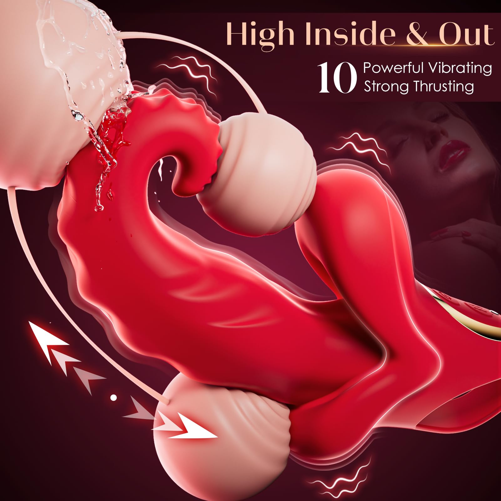 💖 Stoßleckender G-Punkt-Vibrator - 💋 Bietet Ihnen ein anderes stimulierendes Erlebnis