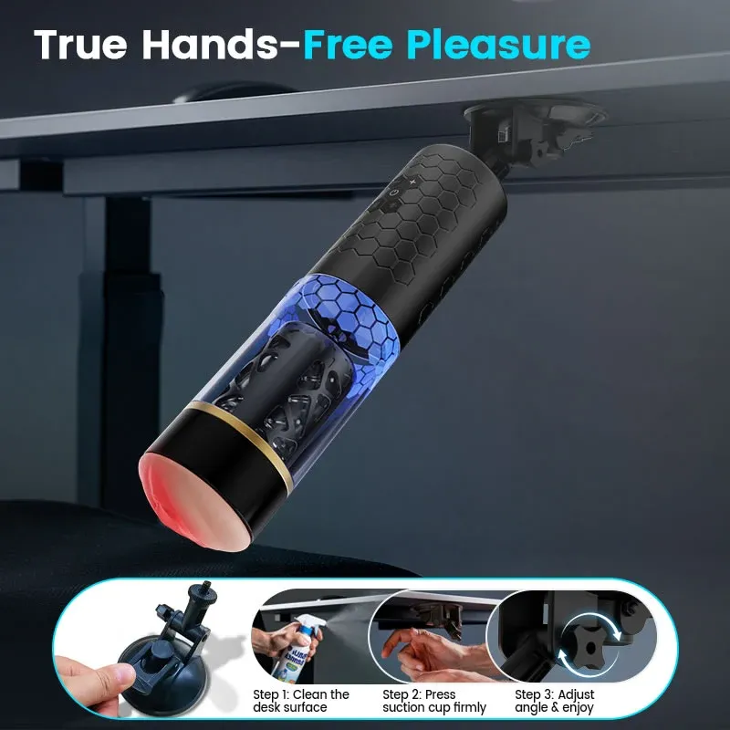 🔥💥Mavero™- Intense Thrusting & 💥Spinning Hands-Free Depth Masturbator