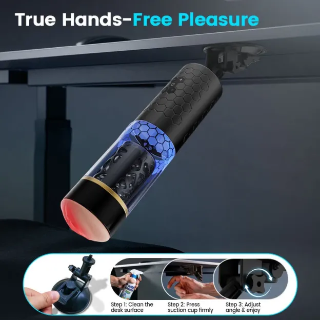 🔥💥Mavero™- Intense Thrusting & 💥Spinning Hands-Free Depth Masturbator