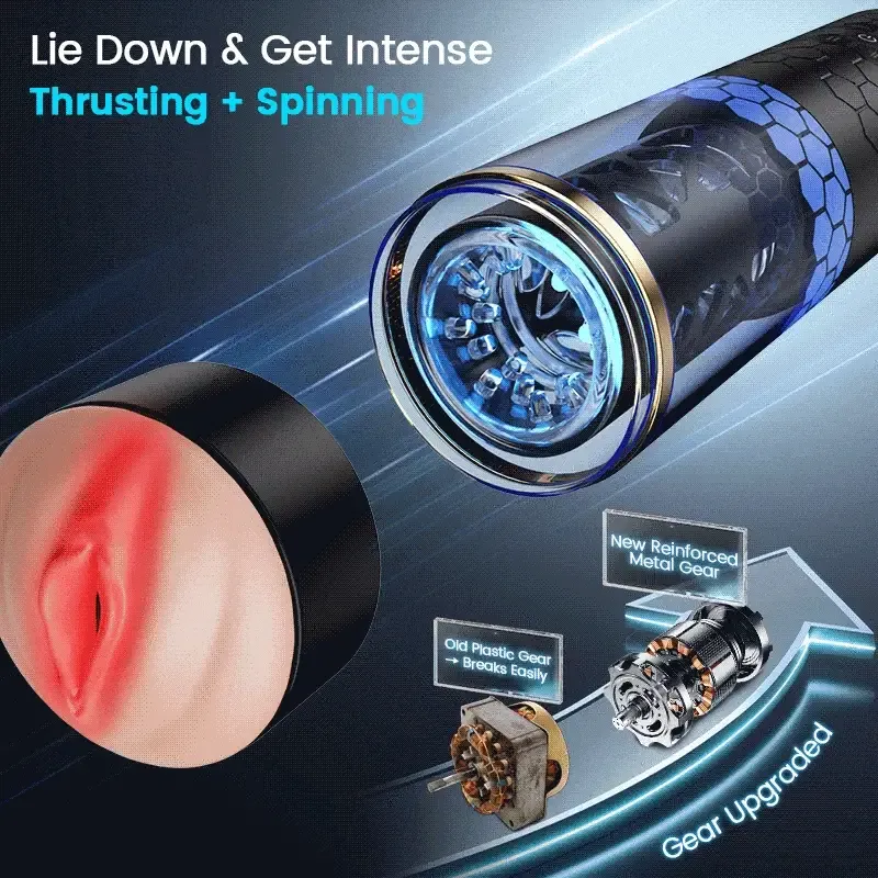 🔥💥Mavero™- Intense Thrusting & 💥Spinning Hands-Free Depth Masturbator