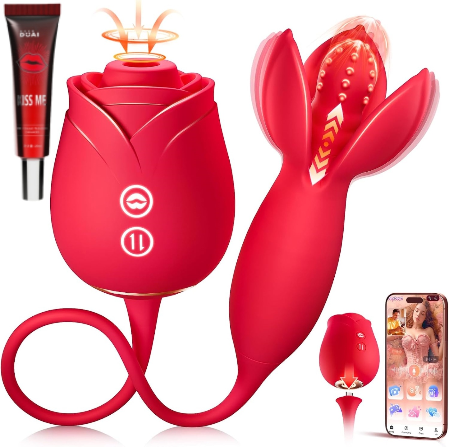 🎁🔥 2026 Hot Selling Product 🎁🔥 Rose　Smart Intimate Toy 🎁🔥 AI Sync + 10 Personalized Modes