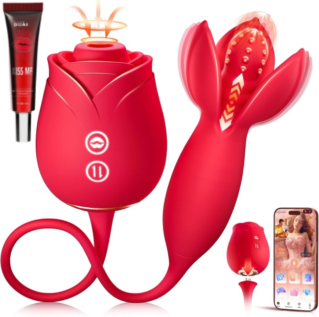 🎁🔥 2026 Hot Selling Product 🎁🔥 Rose　Smart Intimate Toy 🎁🔥 AI Sync + 10 Personalized Modes