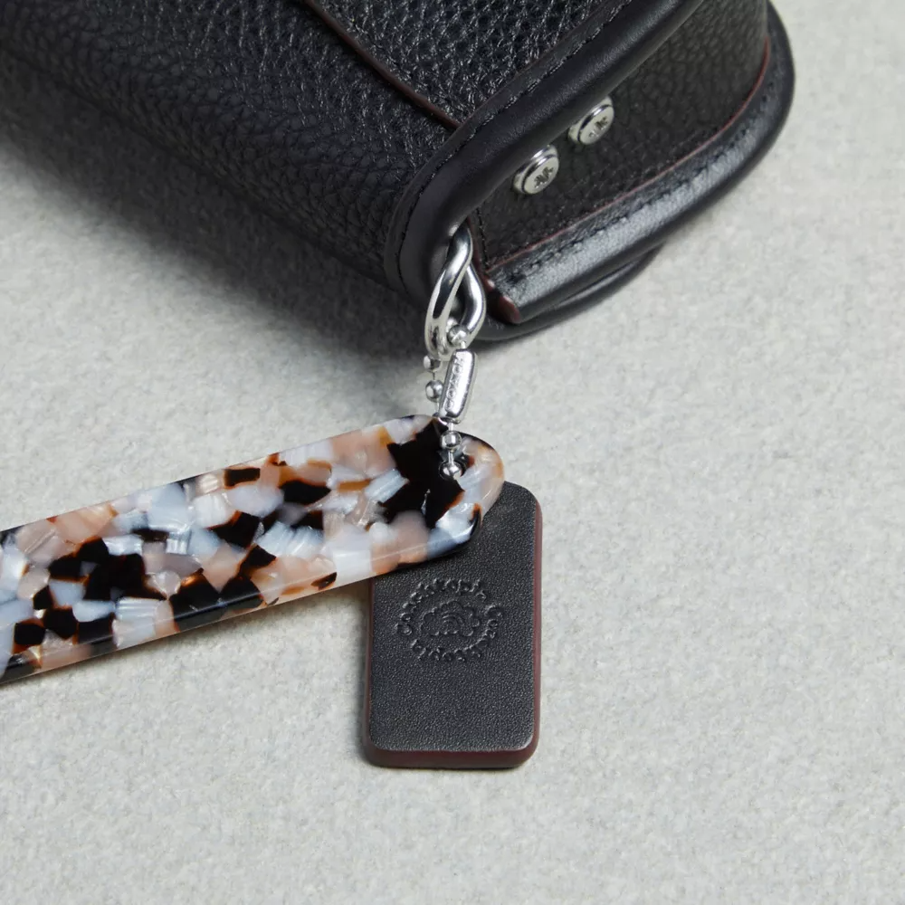 Mini Wavy Dinky Bag With Colorful Binding In Upcrafted Leather