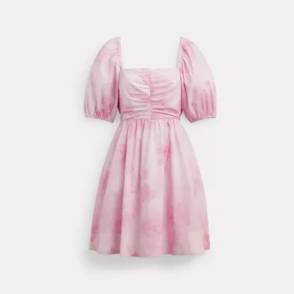 Puff Sleeve Mini Dress