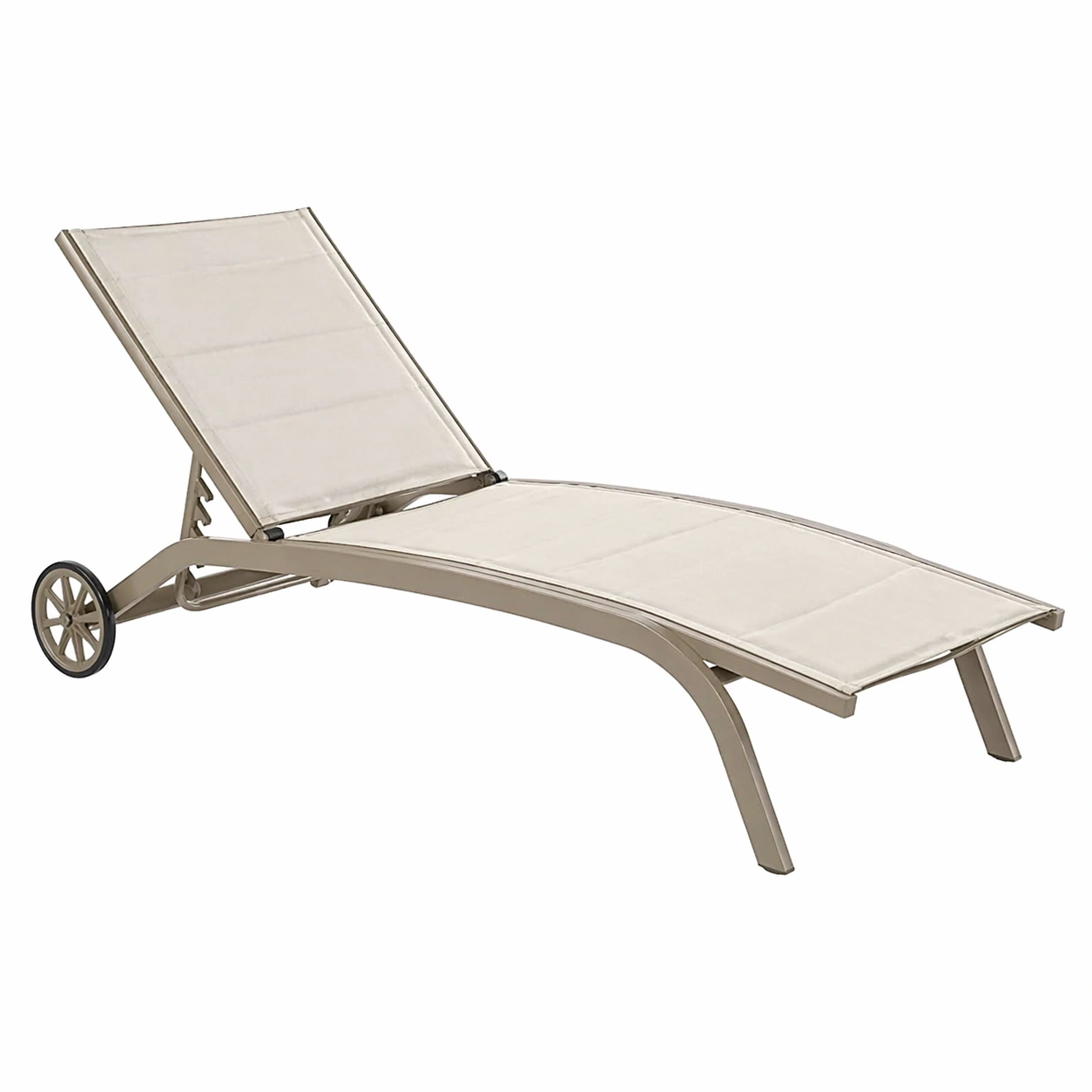 Verstellbare Garten Sonnenliege mit Rollen und ergonomischer Form fuer Outdoor-arlvina