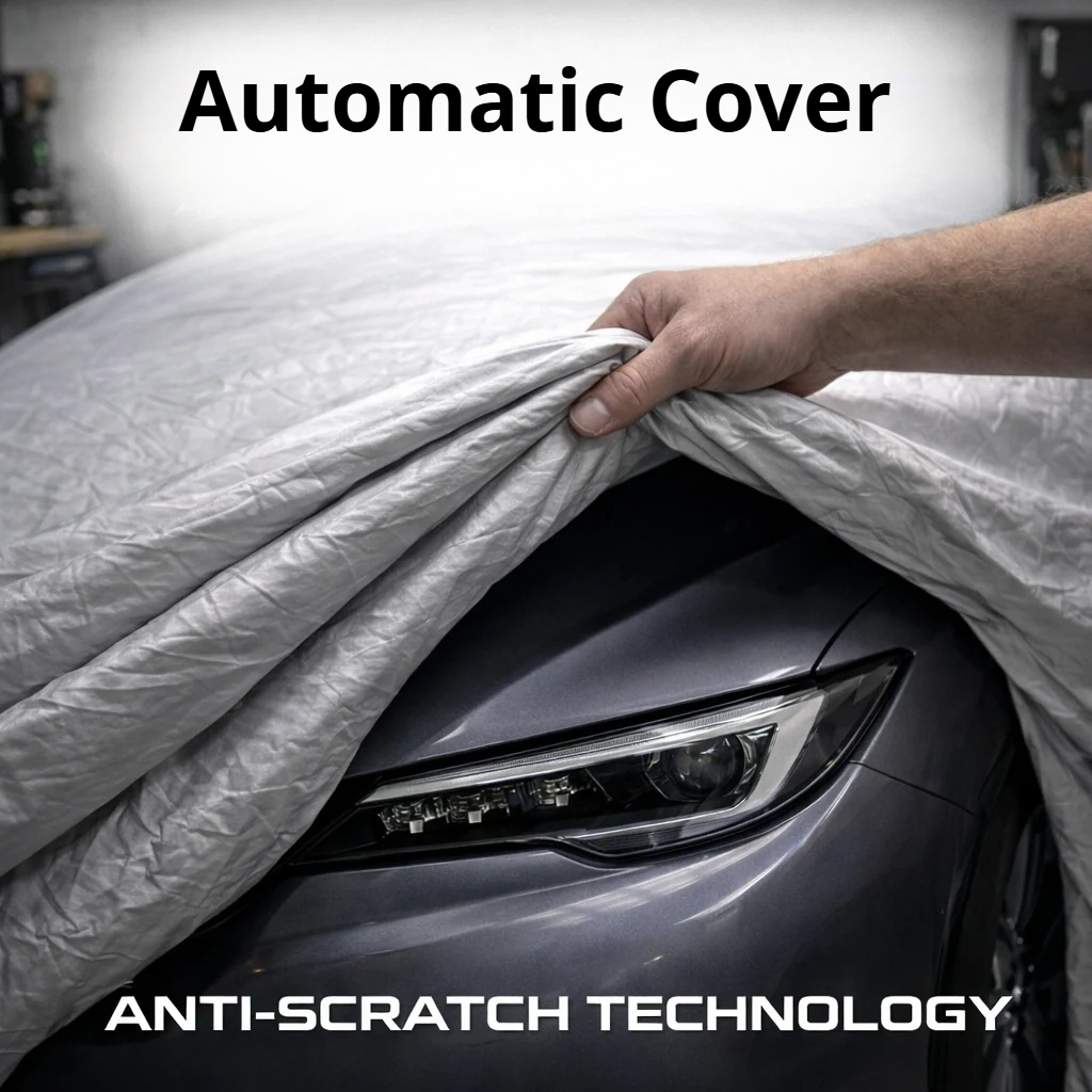 Automatic Smart Car Cover – Anti-Theft Alarm | Remote Control | All-Weather Protection