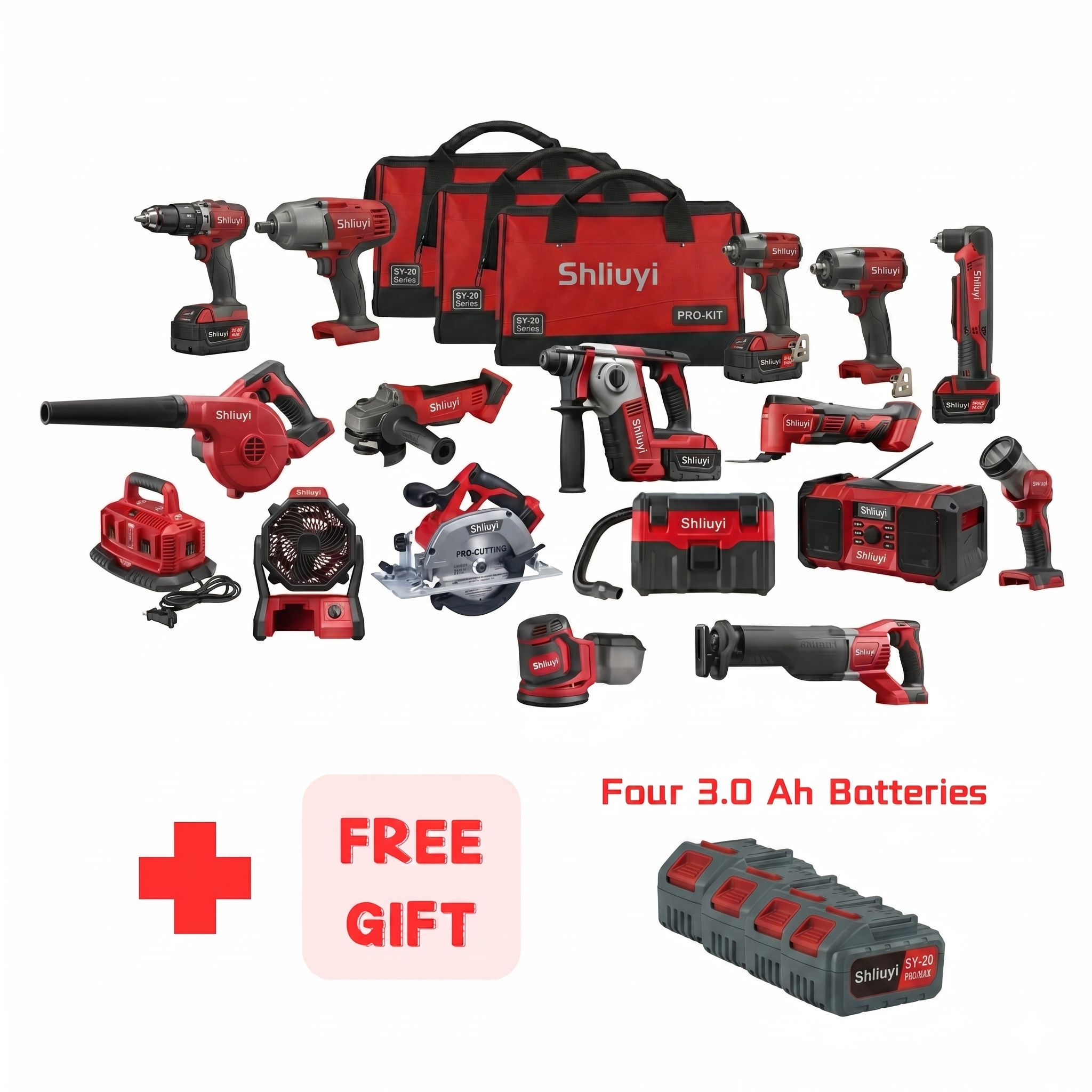 20-Volt Lithium-Ion Cordless Combo Tool Kit (16-Tool)