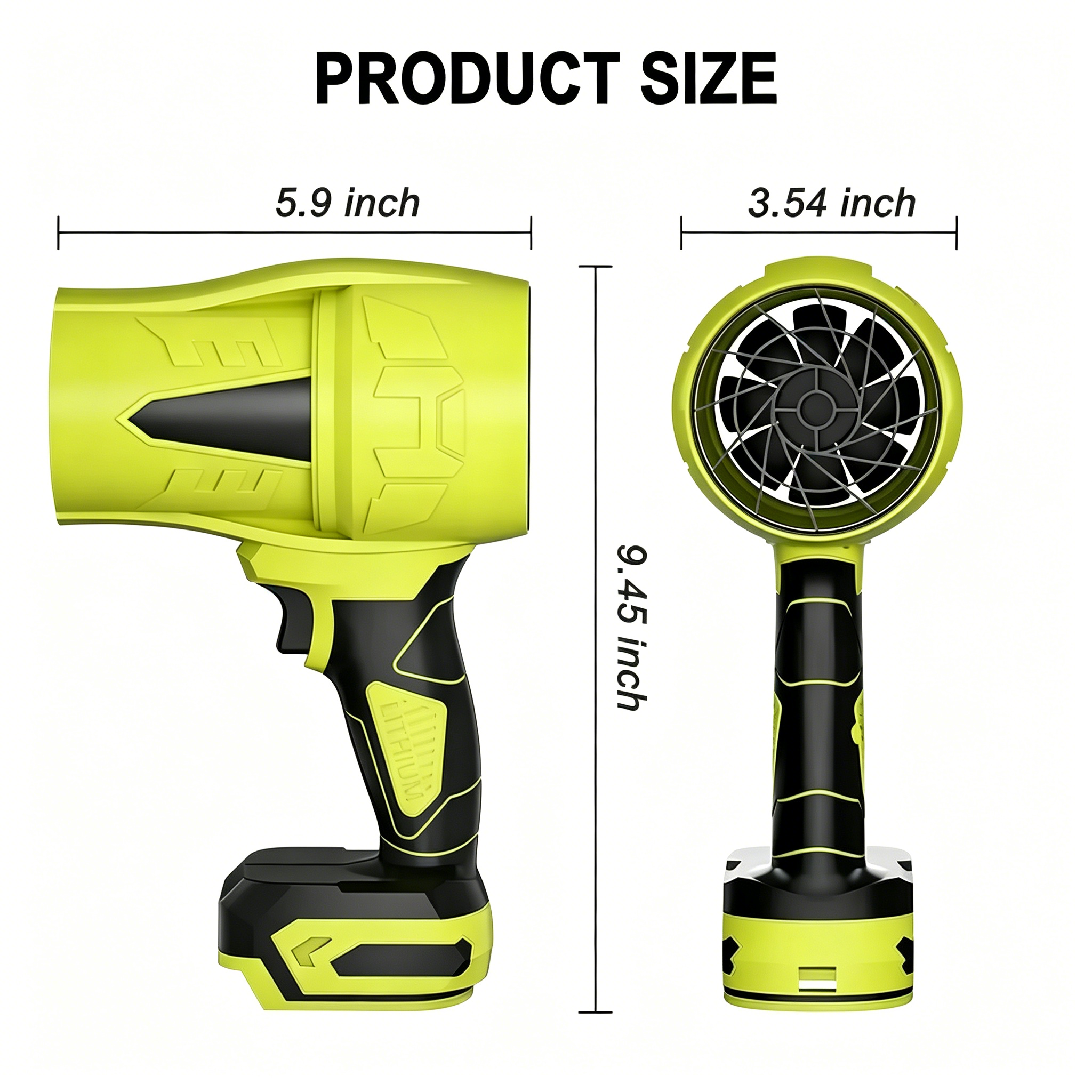 Cordless Leaf Blower Violent TurboFan,BrushlessPure Copper Motor Jet Fan With Battery,CordlessTurbo Super Power Air Duster, Car Drying after Wash, SnowRemoval