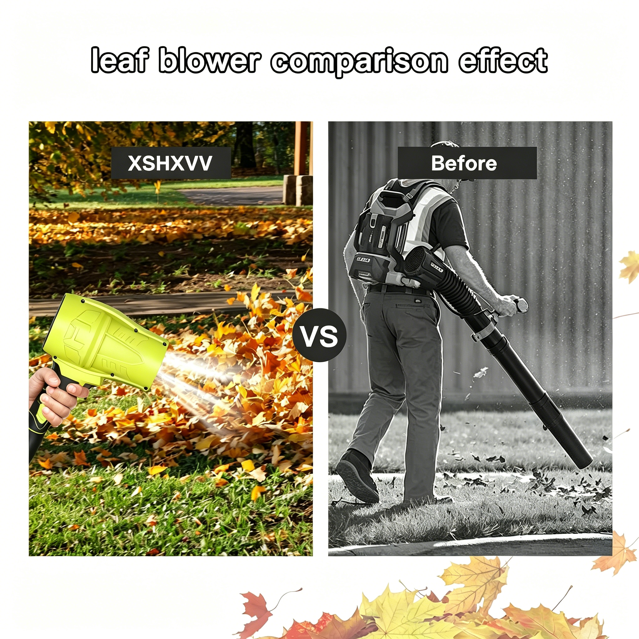 XSHXVV Cordless Leaf Blower Violent TurboFan,BrushlessPure Copper Motor Jet Fan With Battery,CordlessTurbo Super Power Air Duster, Car Drying after Wash, SnowRemoval