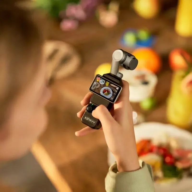 xshxvv  Muse Vlogging Camera  with 1'' CMOS 4K/120fps Videos 3-Axis Gimbal Stabilizer Fast Focusing Face/Object Tracking Portable Handycam Camcorder