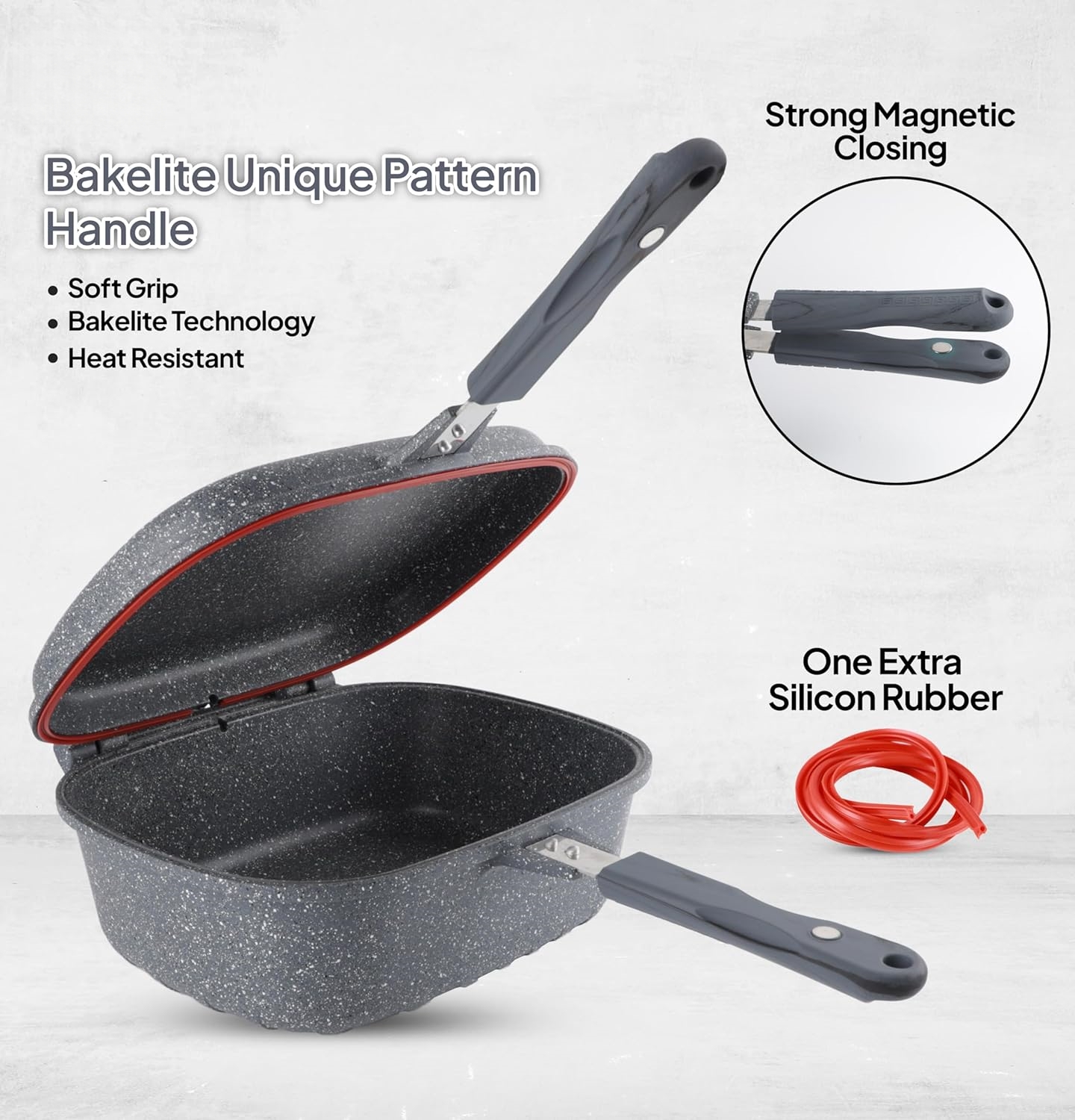 🎉Anniversary Sale - Cookware Set Pieces Non Stick Multi Layer Granite Coating